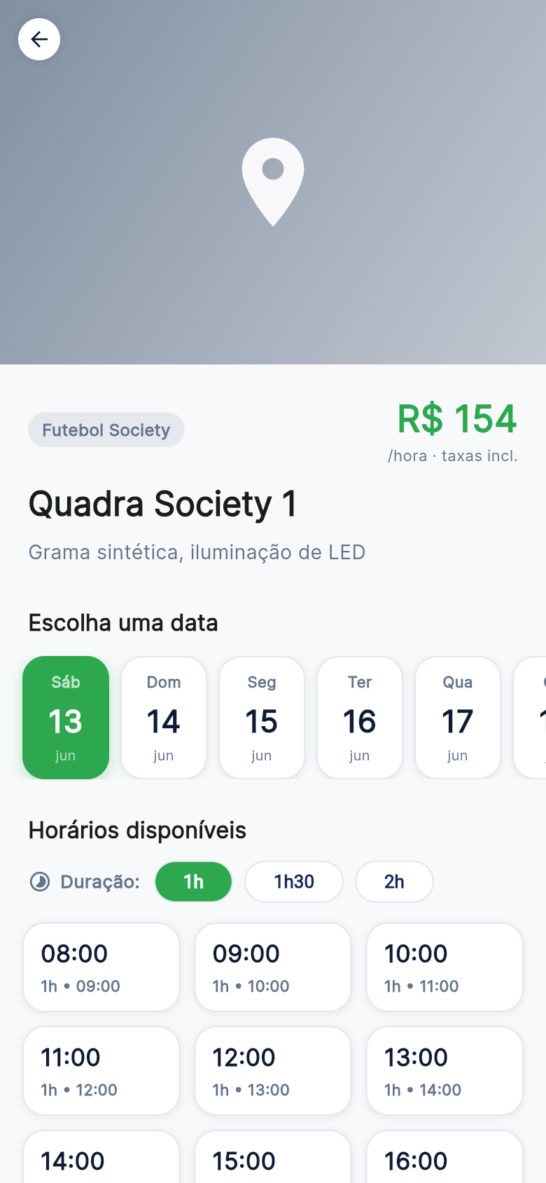 Reserva de horário